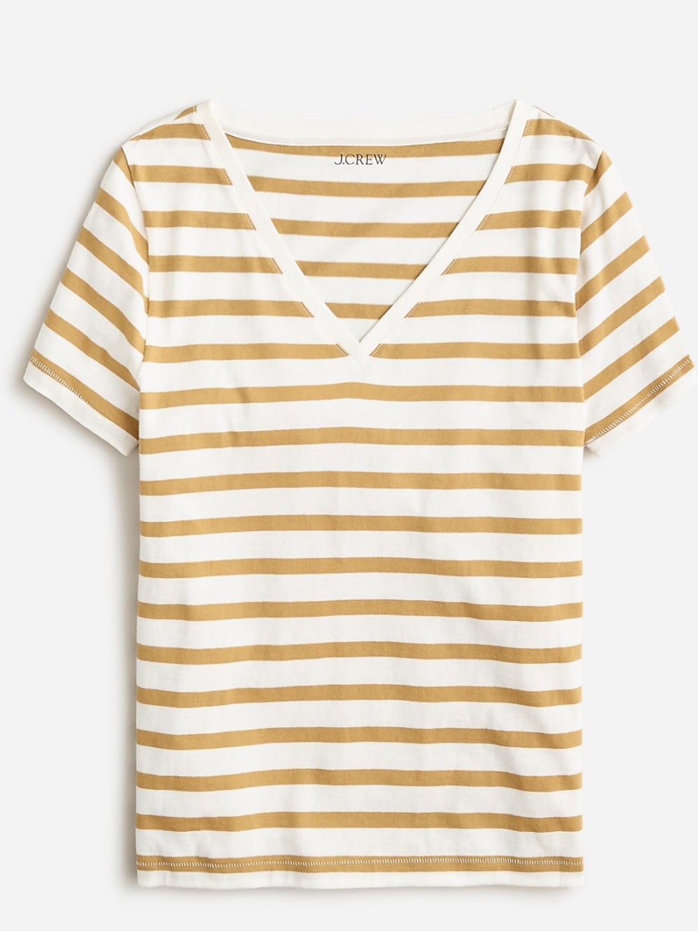J. Crew Vintage jersey classic fit v-neck T-shirt in stripe
